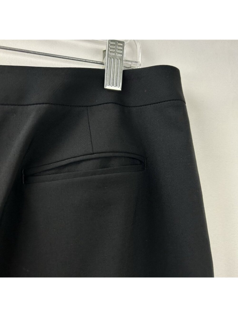 LAFAYETTE 148 NY 'Menswear' Virgin Wool Dress Pants Trousers Women’s 12 Black - Picture 15 of 16